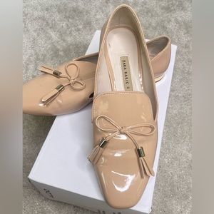 ZARA Bow Tassle Flat Loafers